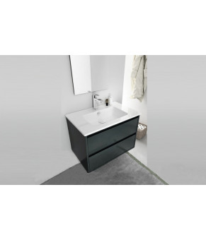 Тумбочка с умывальником Isvea Pro 100x40x45 anthracite 21MGS019101I (21MG1019101+10SL50101)