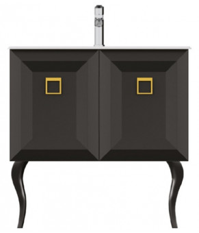 Тумбочка с умывальником Isvea Aria 81,5x46,5x80 black-gold 27AAS004080I (27AA1004080I+10SL51081)