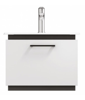 Тумбочка с умывальником Isvea SistemaT 61x46x46,5 white 27STS001060I (27ST1001060I+10SL50061)