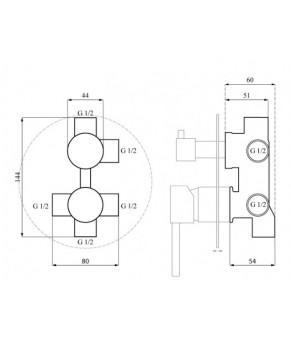 Душевая система Calani NEXOS CAL-B0021