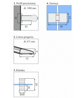 Душевая кабина Calani ORION 80x80 CAL-K0200