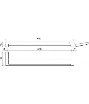 Держатель для полотенец Ravak 10° black TD 320.20 X07P562