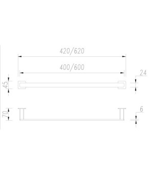Полотенцедержатель Omnires Nelson black mat (NL80214BL)