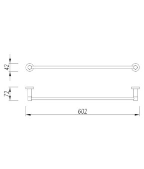 Полотенцедержатель Omnires Modern Project black matt (MP60216BL)