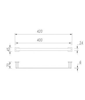 Полотенцедержатель Omnires Nelson graphite (NL80216GR)