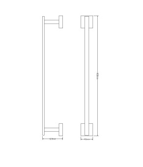 Полотенцедержатель Omnires Lift chrome (8124ACR)