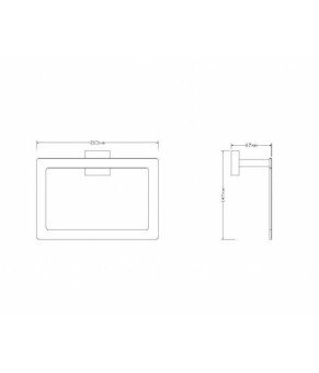 Полотенцедержатель Omnires Lift chrome (8160CR)