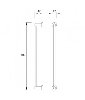 Полотенцедержатель Omnires Modern Project gold (MP60214GLB)
