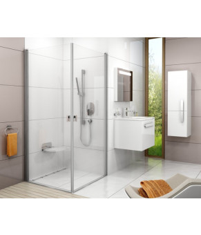 Душевые двери Ravak Chrome CRV1-80 белый Transparent 1QV40101Z1