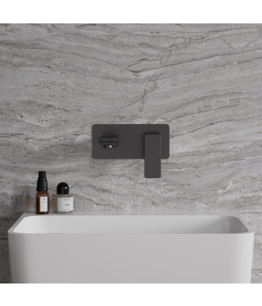 Смеситель для умывальника монтажа Omnires Parma grafit (PM7415GR)