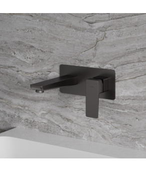 Смеситель для умывальника монтажа Omnires Parma grafit (PM7415GR)