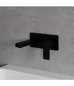 Смеситель для умывальника Omnires Baretti скрытого монтажа, black mat (BA7815BL)