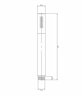 Ручной душ Omnires Microphone MICROPHONE-RGL