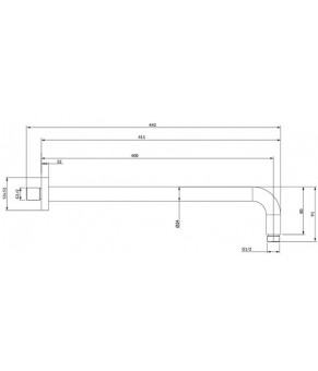 Кронштейн душевой Omnires RA01C/KAT