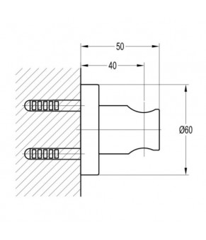 Держатель Omnires 8873AGL