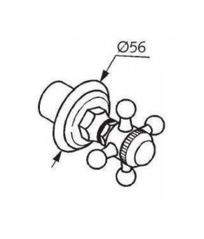 Перемикач на 2 положення KLUDI ADLON 518450520