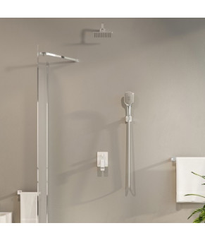 Душевая система скрытого монтажа Omnires Parma chrome/white (SYSPM16ACRB)