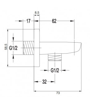 Соединительный элемент Omnires Hudson 8879ACR