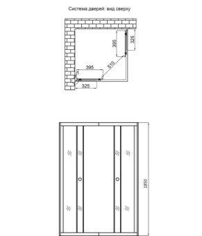 Душова кабіна Lidz Wawel SC80x80.SAT.LOW.GR, скло тоноване 4 мм, без піддону