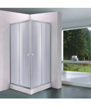 Душова кабіна Lidz Wawel SC80x80.SAT.LOW.GR, скло тоноване 4 мм, без піддону