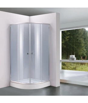 Душова кабіна Lidz Latwa SC80x80.SAT.LOW.GR, скло тоноване 4 мм без піддону