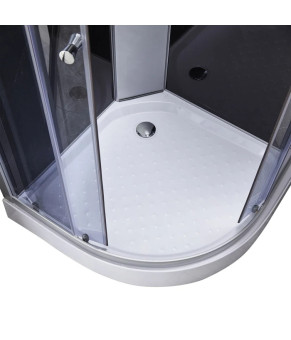 Душевой бокс Lidz Tani SB80x80.SAT.LOW.GR, стекло тонированное 4 мм без поддона