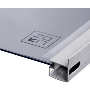 Душова кабіна Lidz Latwa SC80x80.SAT.HIGH.GR, скло тоноване 4 мм без піддону