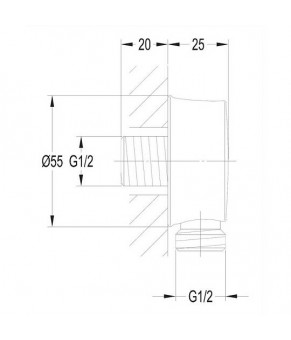 Соединительный элемент Omnires Armance  8810CR