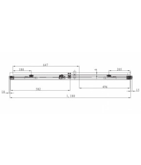 Душевые двери Omnires Soho 120x200см безопасное стекло, хром (CLP12XCRTR)