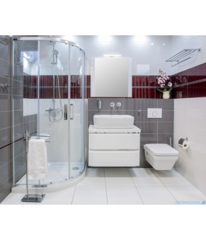 Душевая кабина Omnires Chelsea 90x90см безопасное стекло, белый (NDF90BPTR)