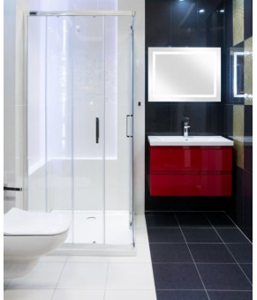Душевая кабина Omnires Chelsea 80x80см безопасное стекло, хром (NDC80XCRTR)