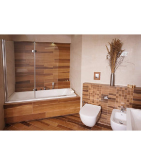 Шторка на ванну Omnires Mayfair 120x140см QP97BLUXCRTR
