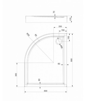 Поддон Omnires Riverside 80x90 (Riverside80/90/PBP)