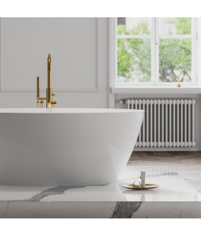 Ванна из искусственного камня Omnires Siena 160x80 white (SIENAWWBP)