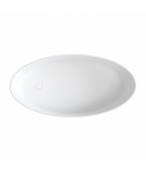 Ванна из искусственного камня Omnires Siena 160x80 grey (SIENAWWBSP)