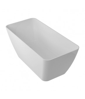 Ванна из искусственного камня Omnires Parma 159x70 прямоугольная white (PARMAWWBP)