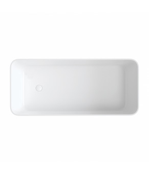 Ванна из искусственного камня Omnires Parma 159x70 прямоугольная white (PARMAWWBP)