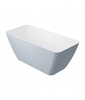 Ванна из искусственного камня Omnires Parma 159x70 прямоугольная grey (PARMAWWBSP)