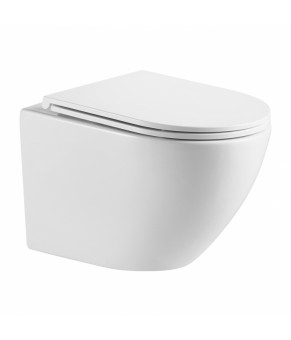 Унитаз Omnires Ottawa 49x37 rimless подвесной, сиденье дюропласт + инсталляция Grohe Rapid Sl (38721000 + OTTAWAMWBP)