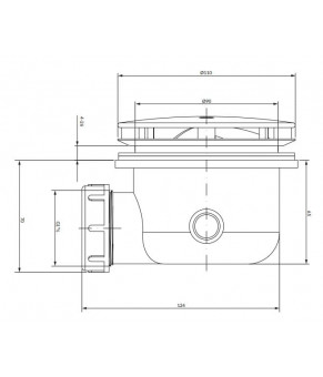 Сифон Omnires CGS ST6590.43+ST45BL