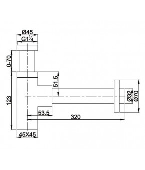 Сифон Omnires A5555CR