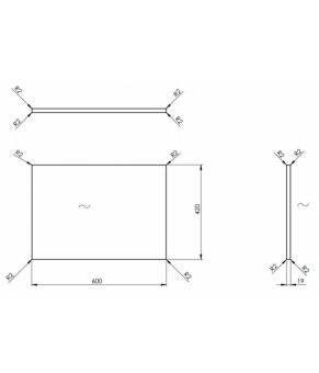 Столешница Omnires Dream 600x420 OMNIDREAMBL-60BP