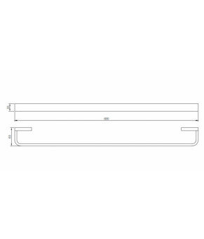 Полотенцедержатель Omnires Reno chrome (RN42216CR)