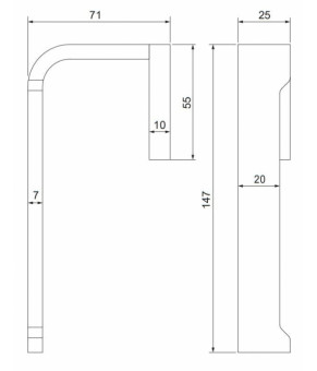 Бумагодержатель Omnires Reno chrome (RN42510CR)