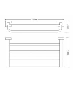 Полотенцедержатель Omnires Lift (8162ACR)