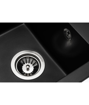 Кухонная мойка GRANADO Cadiz Black shine 410х500х220 (2301)