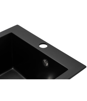 Кухонная мойка GRANADO Cadiz Black shine 410х500х220 (2301)