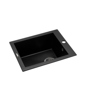 Кухонная мойка GRANADO Cadiz Black shine 410х500х220 (2301)