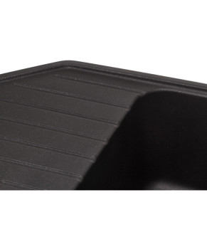 Кухонная мойка GRANADO Ibiza Black shine трапециевидная двойная 980х500х210 (Артикул: 1801)