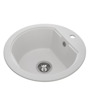Кухонная мойка GRANADO Lugo White круглая Nanogranite (Артикул: 6810990000)